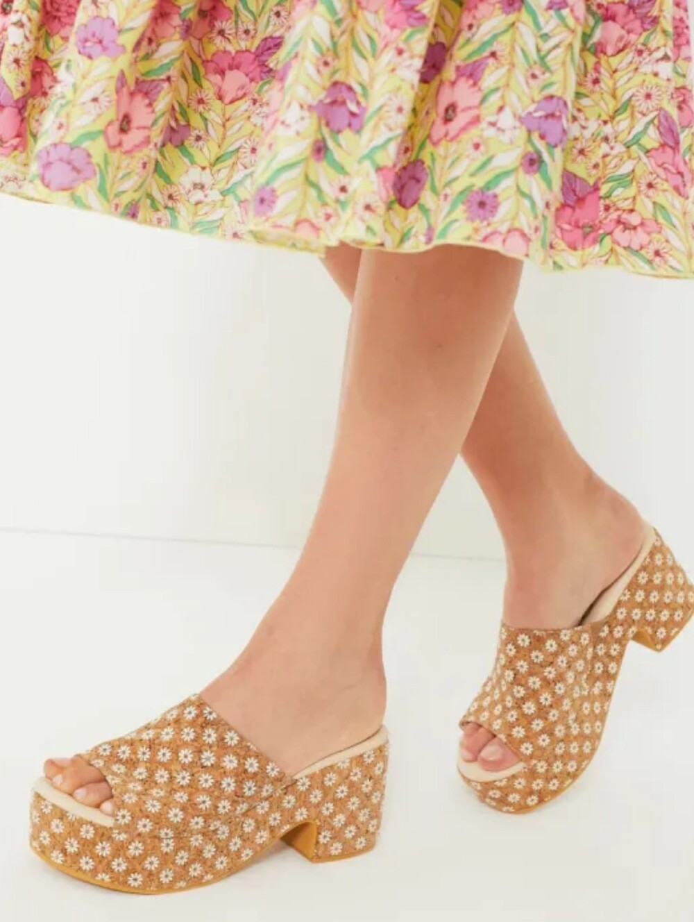 BEACH BY MATISSE | Floral Terry Platform Sandal - Picture 8 of 9